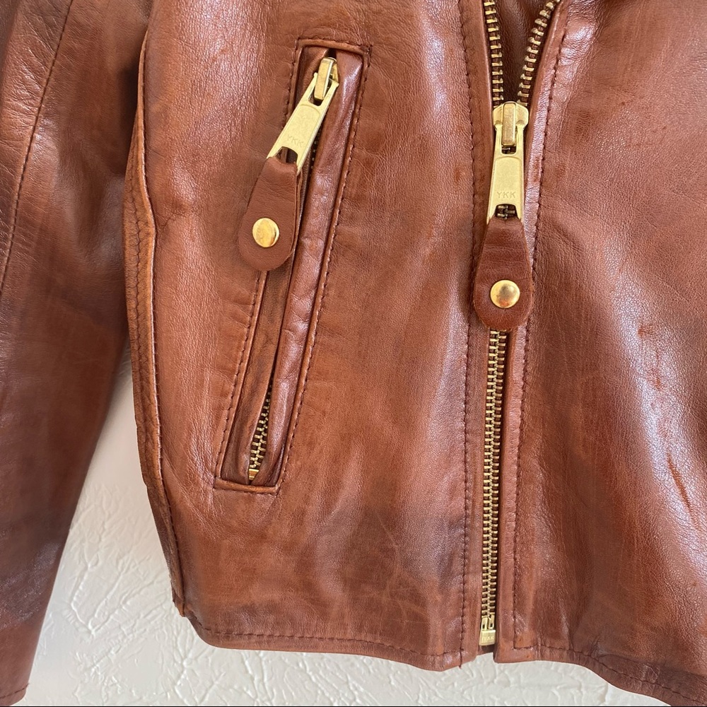 the sway crop leather Moto jacket • xs - Picture 13 of 16